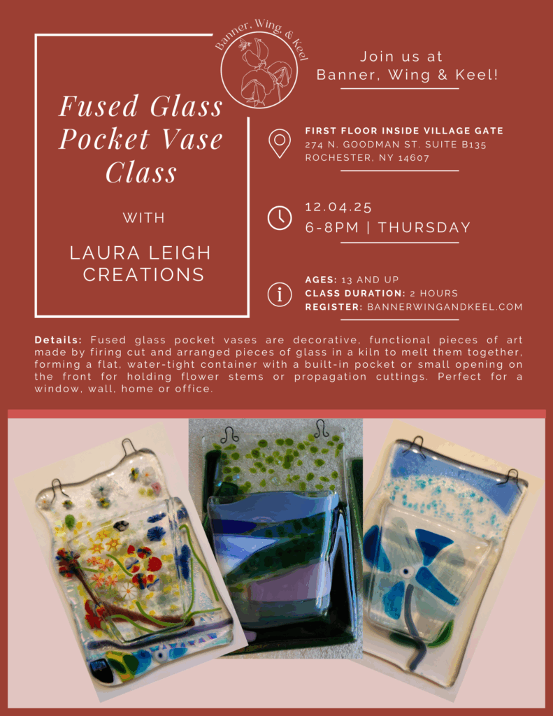 Fused Glass Pocket Vase Class